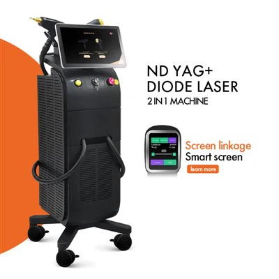 Μηχάνημα αποτρίχωσης 2 σε 1 ND YAG + Diode Laser
