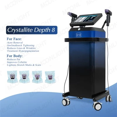 Σύστημα Microneedling Vertical Crystallite Depth 8 Fractional RF: 8mm Υποδόρια αναδιαμόρφωση λιπώδους ιστού με κλειδαριά μηδενικής κάρτας